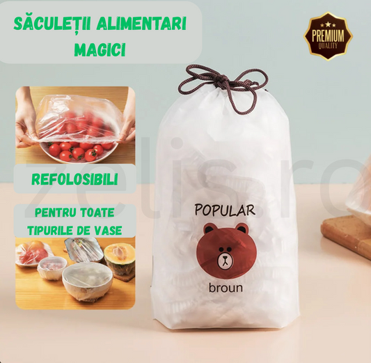 Săculeți alimentari magici (ofertă 100 săculeți + 100 gratis)